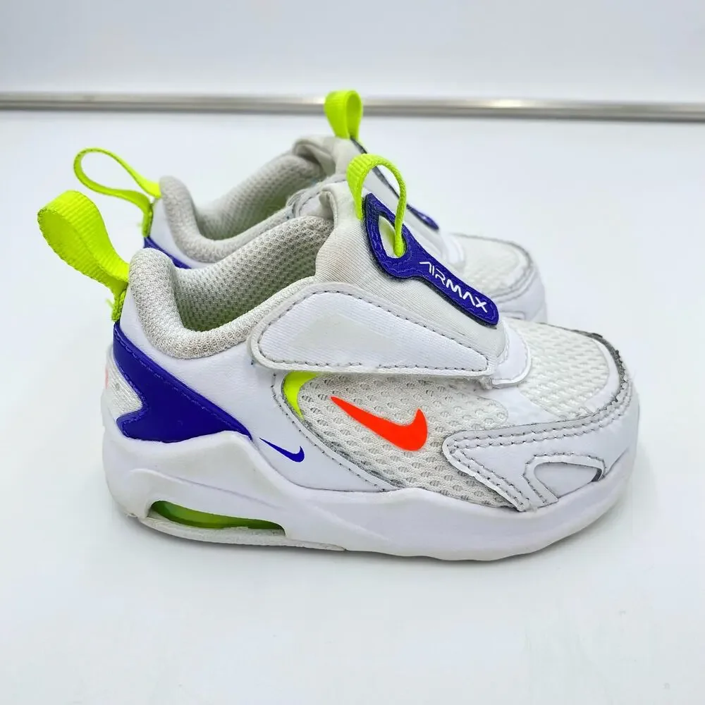 Nike Toddler White Air Max Bolt Sneakers Size 4C CW1629-103